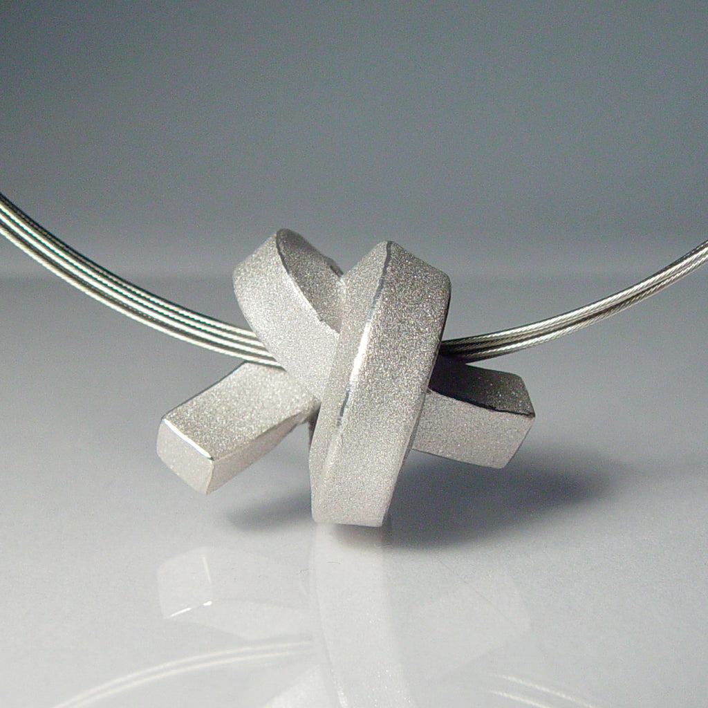 SET: Knoten (Silber) für Hals, Arm und Ohr
