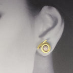OST P11 - Ohrstecker Perl-Spirale