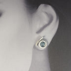 OST P11 - Ohrstecker Perl-Spirale